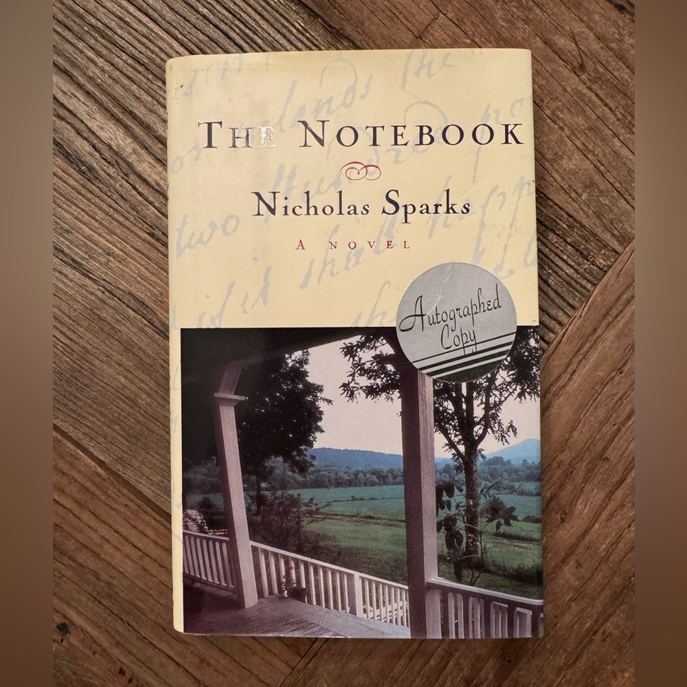 Autographed Copy The Notebook by Nicholas Sparks